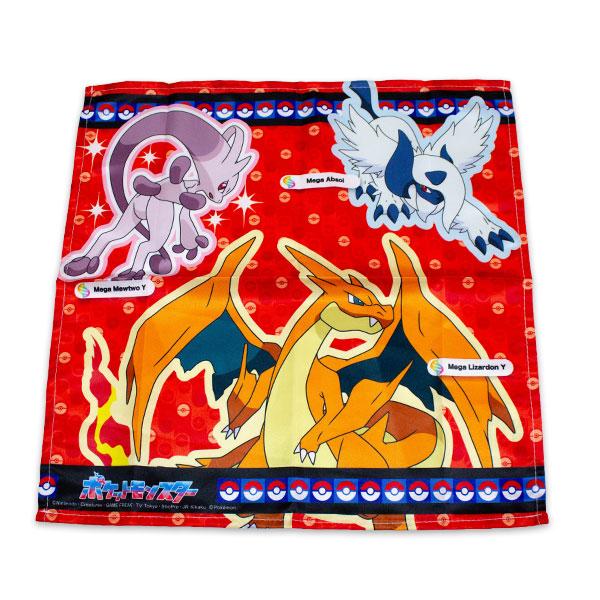 Pokemon（ポケモン） 送料無料 大判ハンカチ3枚組 メガレックウザ柄