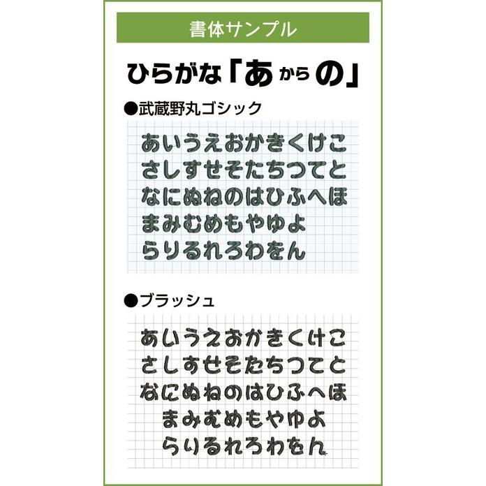 縦6.5cmサイズ 星形】 ひらがな 文字 ワッペン 「あ〜の」 大きい