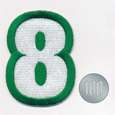 縦7cmサイズ】 数字_A ワッペン / 大きい 刺繍 アイロン