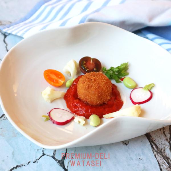 ライスコロッケ【マッシュルームトリュフ風リゾット】 risotto croquette mushroom truffle flavor trufflemushroomプレミアムデリカわた