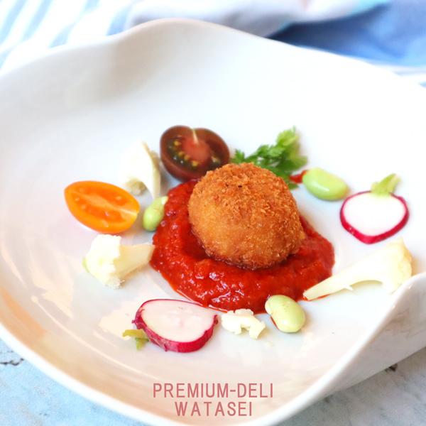 ライスコロッケ【マッシュルームトリュフ風リゾット】 risotto croquette mushroom truffle flavor trufflemushroomプレミアムデリカわた