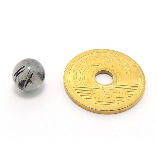 パワーストーン天然石ビーズ粒売り ブラックトルマリンクォーツAAA8ミリ 仕事運 ハンドメイド・手作りアクセサリー用 (11618) |  | 02