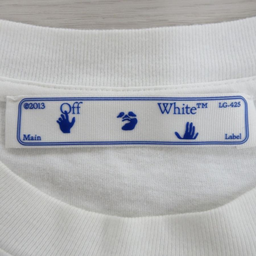 美品 21AW Off-White オフホワイト 半袖 palace arrowreg t-shirt Tシャツ カットソー オーバーサイズ S ホワイト レディース 古着 中古 USED 美品 21AW Off-White オフホワイト 半袖 palace arrowreg t-shirt T