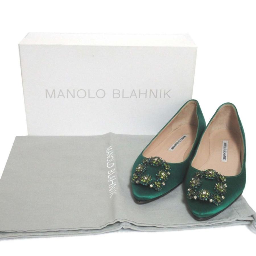 MANOLO BLAHNIK 新品同様 マノロブラニク HANGISI FLAT ハンギシ