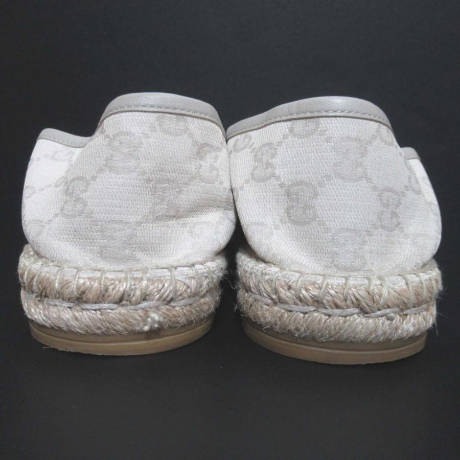 GUCCI（グッチ） 美品 GG柄 キャンバス ジュート エスパドリーユ 