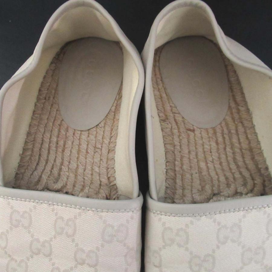 GUCCI（グッチ） 美品 GG柄 キャンバス ジュート エスパドリーユ 