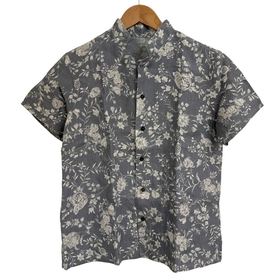 JURGEN LEHL 半袖シャツ葉柄 Jurgen Lehl ヨーガンレール(メンズ