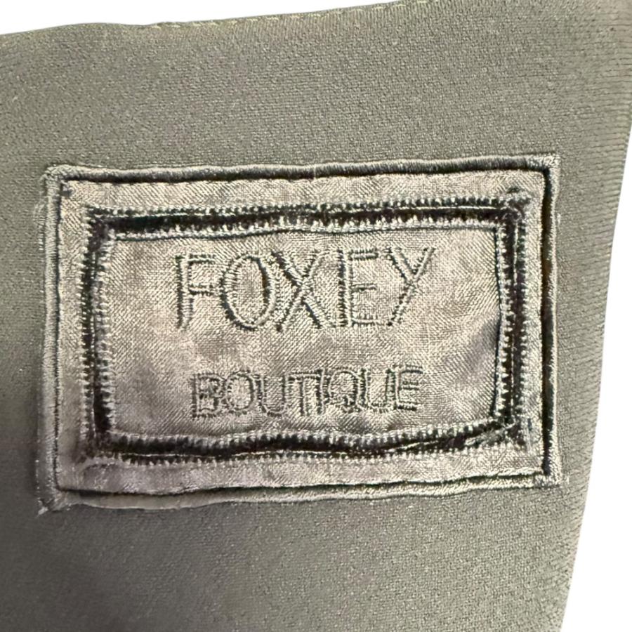 FOXEY BOUTIQUE 美品 フォクシー ドレス ノワールシック シルク100