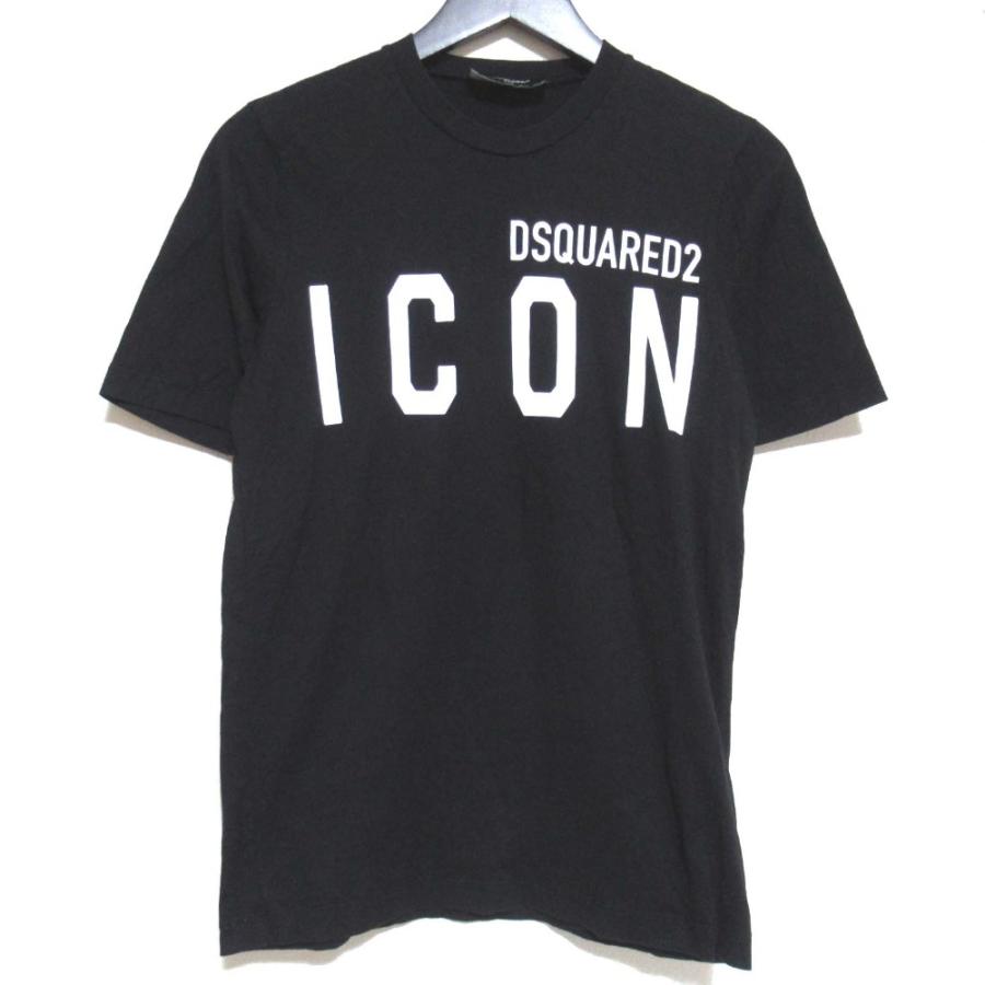 Dsquared2 アイコン ロゴ プリント クルーネック Tシャツ DSQUARED2 美品 20SS ディースクエアード ICONプリント クルー