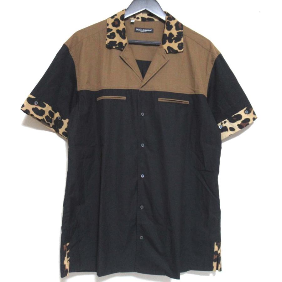 美品✨ドルチェ&ガッバーナ ゴートスキン ウエスタンシャツ レオパード柄 42 DOLCE&GABBANA（ドルチェ & ガッバーナ） 美品 レオパード柄 切り替え