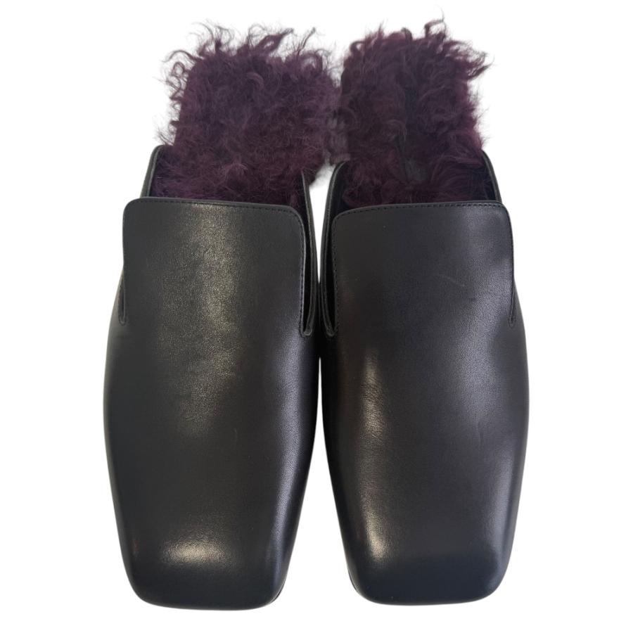 JIL SANDER（ジルサンダー） 新品同様 レザー ファーソール スクエア 