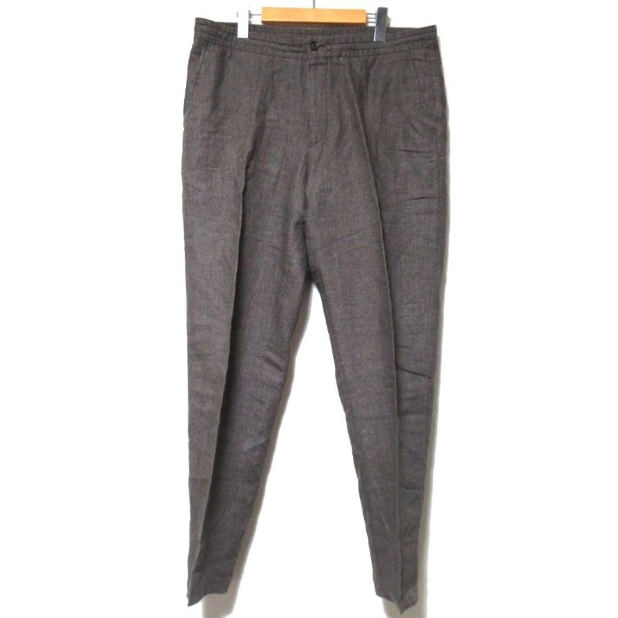 美品 Ermenegildo Zegna エルメネジルドゼニア リネン イージー