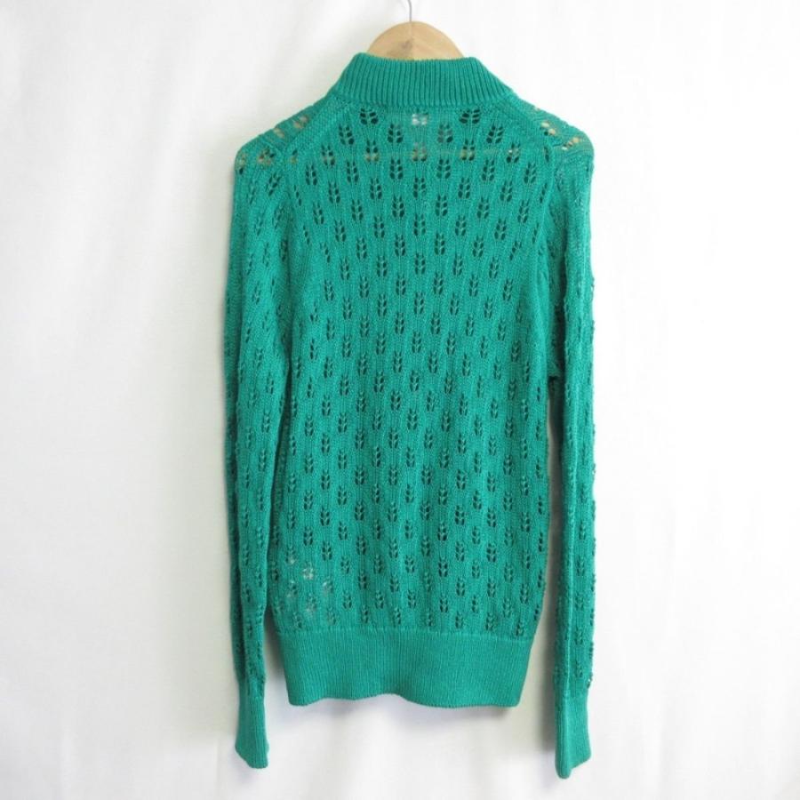 未使用 23SS TOGA PULLA トーガプルラ 長袖 Lace knit cardigan レース ニット カーディガン 38 グリーン レディース 古着 中古 USED TOGA（トーガ） 未使用 23SS TOGA PULLA トーガプルラ 長袖 Lace knit