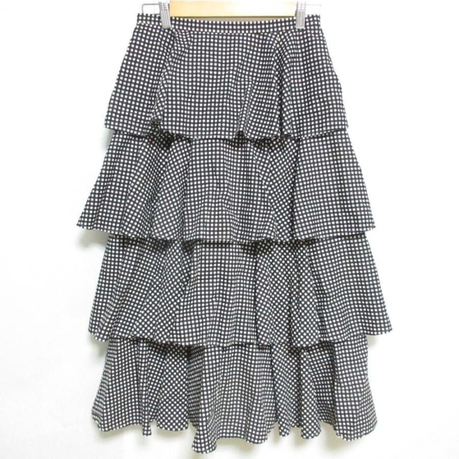 美品　TSURU by MARIKO OIKAWA チェック　スカート 新品未使用Tsuru by Mariko Oikawa チェックスカートネイビー