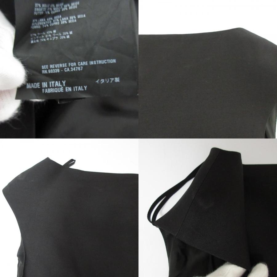 PRADA 良品 プラダ ボーダー柄切替 ノースリーブワンピース