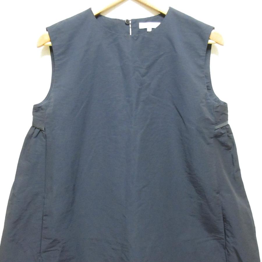 Yori 美品 ヨリ バックギャザー マキシ丈 ノースリーブワンピース 