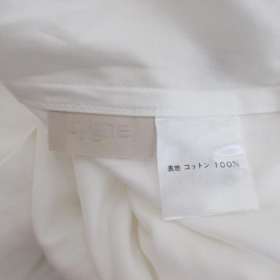 新品同様 cygne シーニュ ペプラム ジレ ノースリーブシャツ ブラウス サイズF ホワイト レディース 古着 中古 USED 新品同様 cygne シーニュ ペプラム ジレ ノースリーブシャツ ブラウス