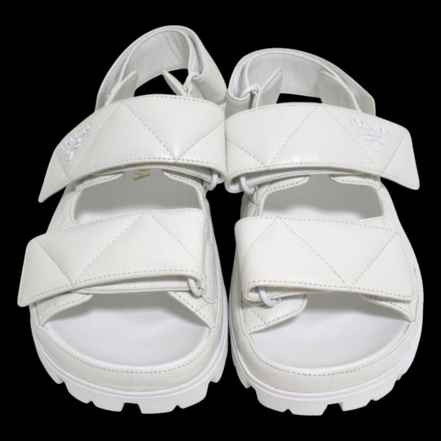 PRADA（プラダ） 未使用 パデットナッパレザー ロゴ ダブルストラップ 