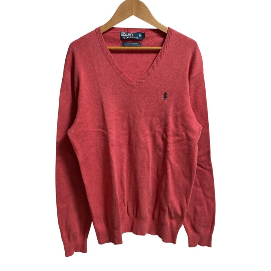 美品 Polo by Ralph Lauren ポロラルフローレン ピマコットン Vネック 