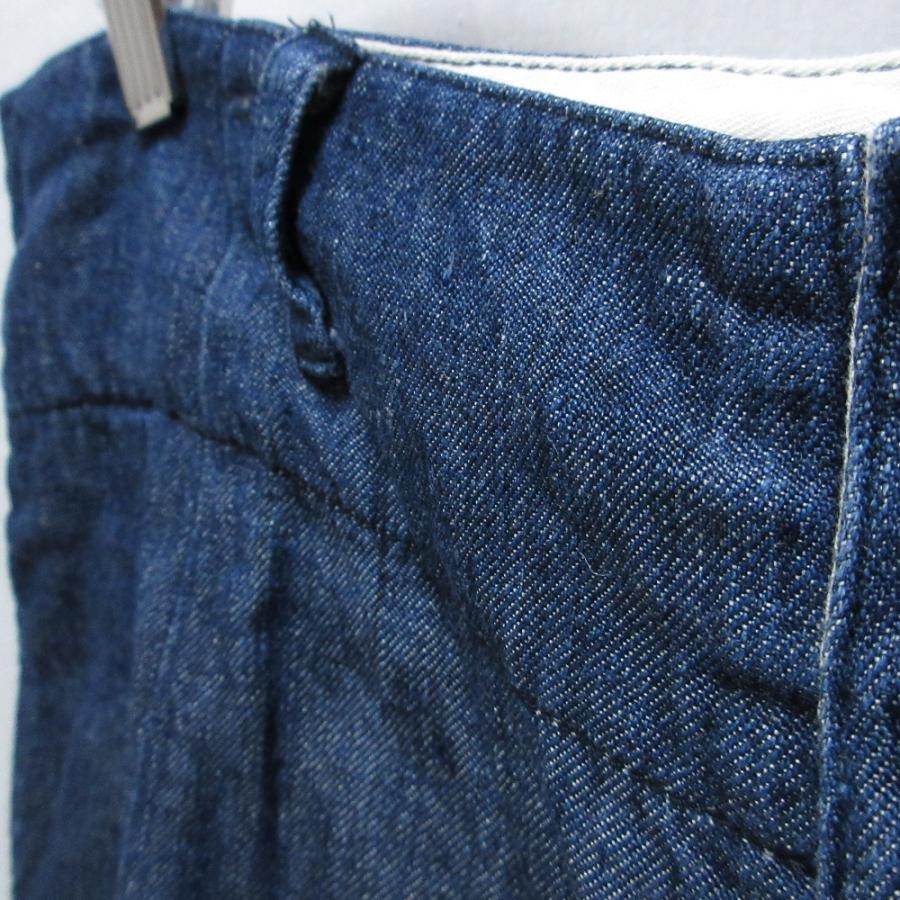 nest Robeインディゴリネンギャザー サルエルパンツ nest Robeインディゴリネンギャザー サルエルパンツ
