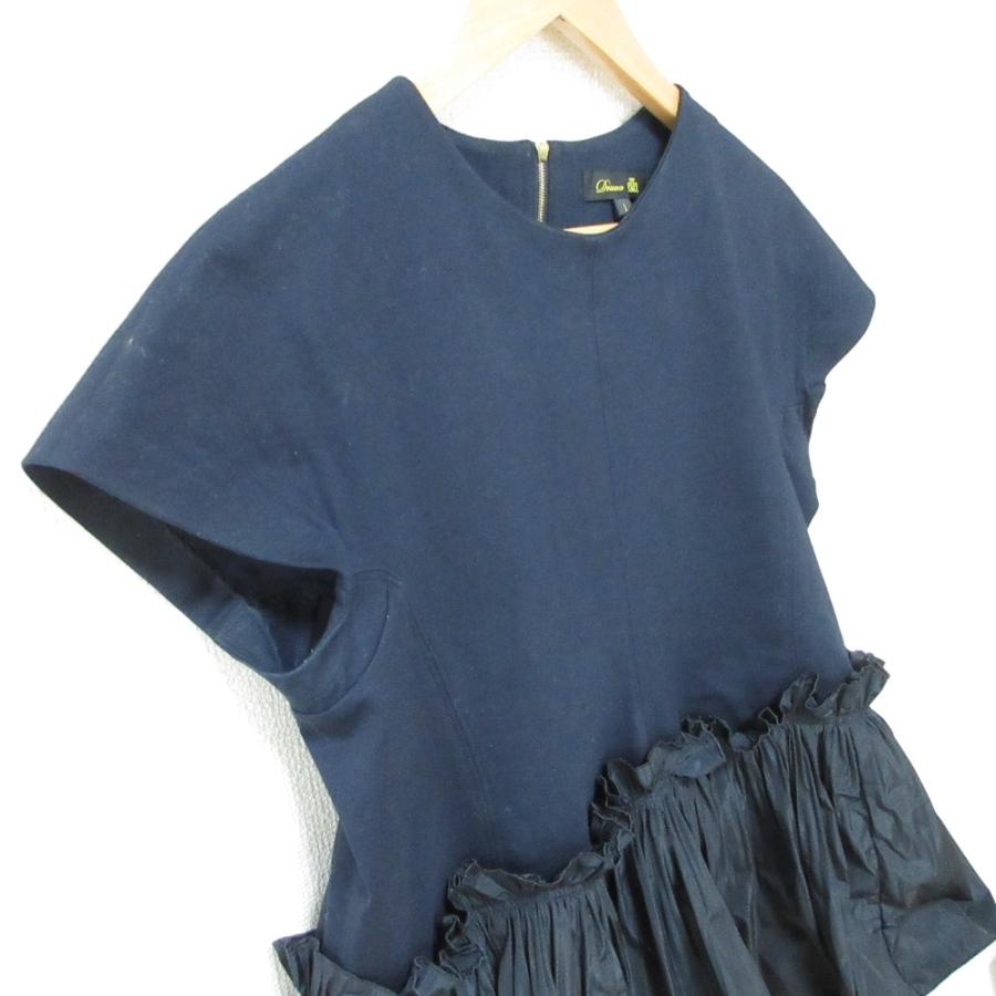 DRAWER 美品 24SS Drawer ドゥロワー PRE2 プリーツフレアペプラム 