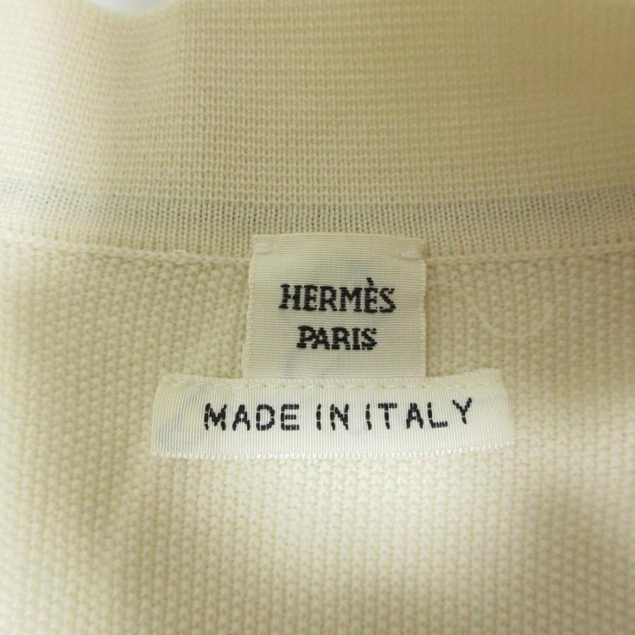 HERMES（エルメス） 良品 ステッチ ロングニット カーディガン 36 オフ 