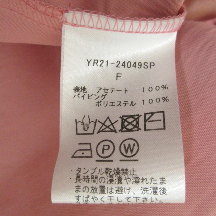 Yori 美品 24SS yori ヨリ アセテートサテンロンTeeブラウス