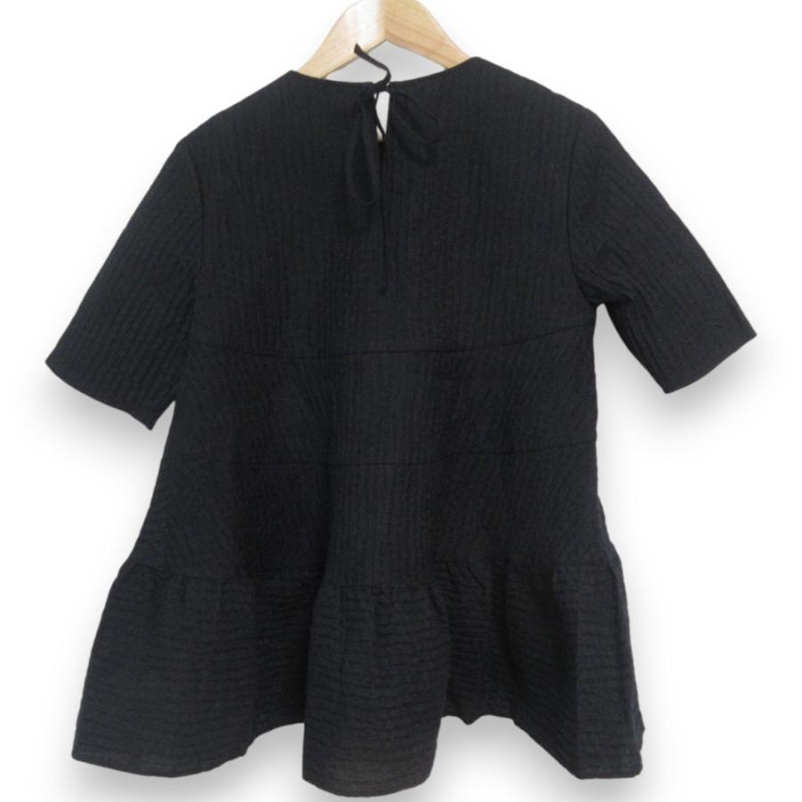 美品 23SS yori ヨリ フクレティアード バックリボン 半袖 ブラウス YR21-23065SM サイズ36 ピンク レディース 古着 中古 USED 美品 23SS yori ヨリ フクレティアード バックリボン 半袖 ブラウス