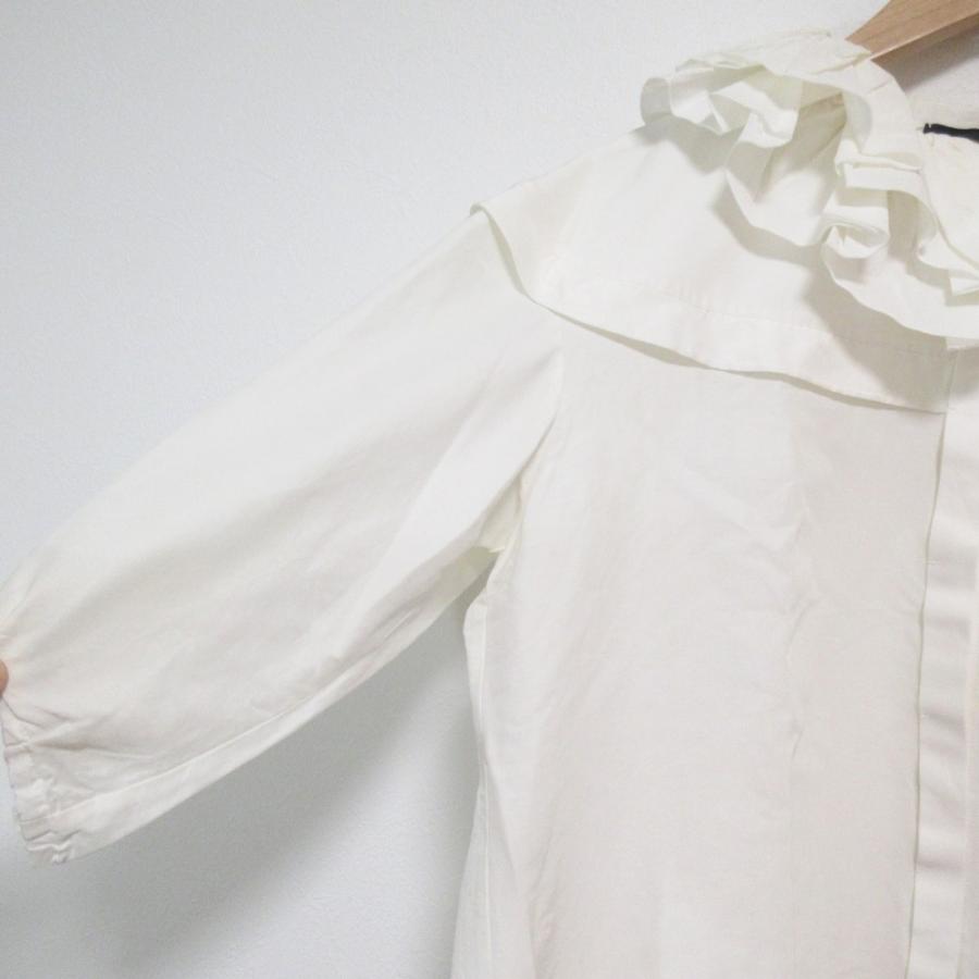 DRAWER（ドゥロワー） 美品 シルクブレンド フリルギャザー ハーフ