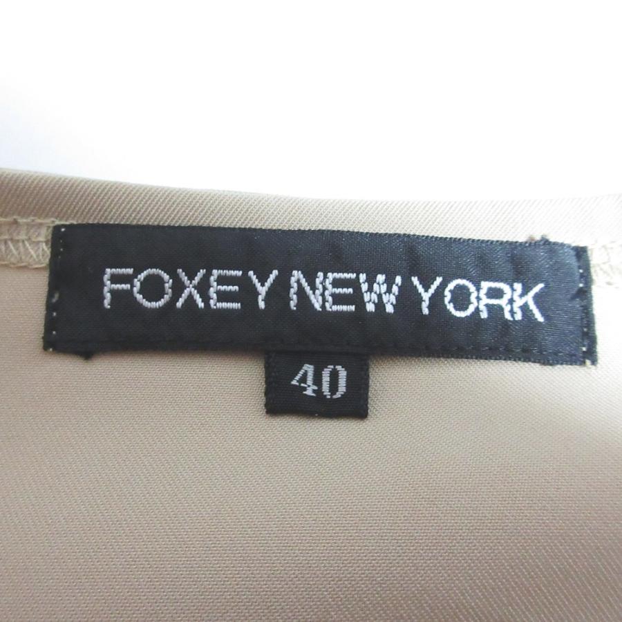 フォクシーニューヨーク　40 ストレッチワンピース　ベージュ フォクシーニューヨーク collection ドレス 38194 ワンピース 40