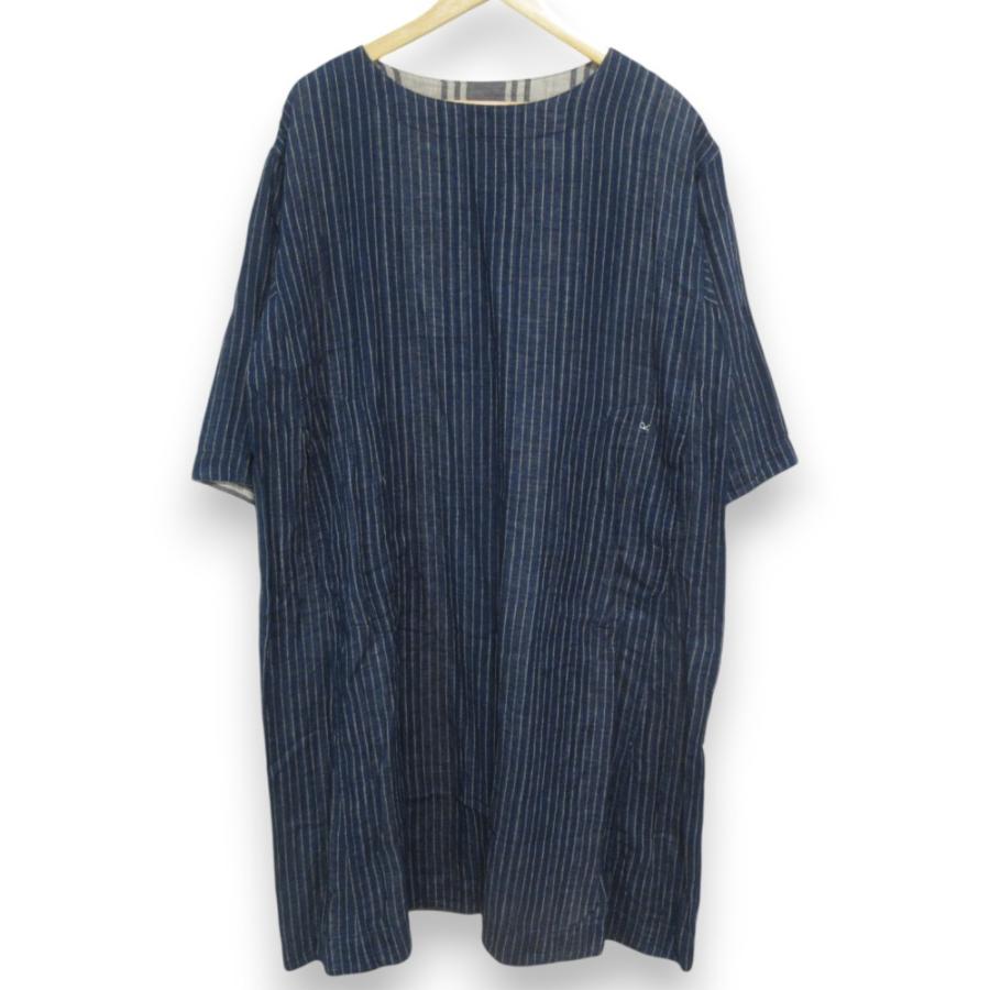 美品】45R 二重織のドレス（インディゴ） 45rpm 【公式通販】