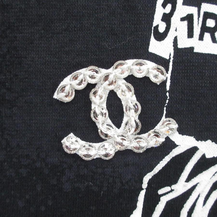 CHANEL 美品 20SS シャネル スパンコール ココマーク カメリア ロゴ  