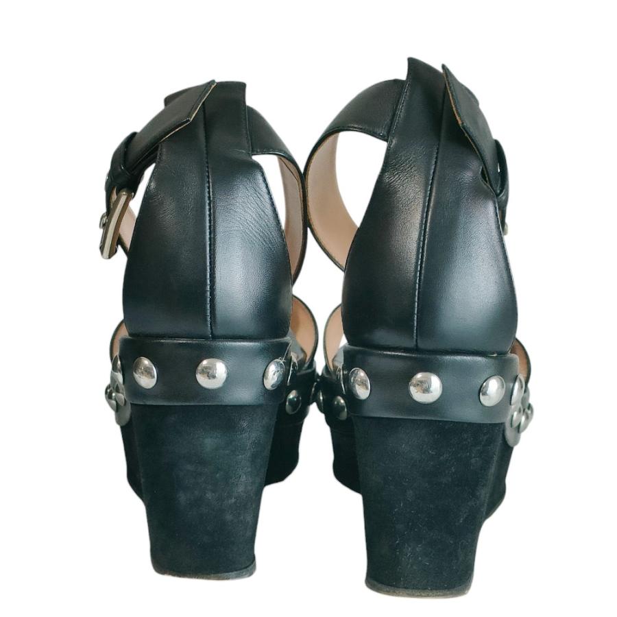 Gianvito Rossi（ジャンヴィト ロッシ） 美品 レザー スタッズ 