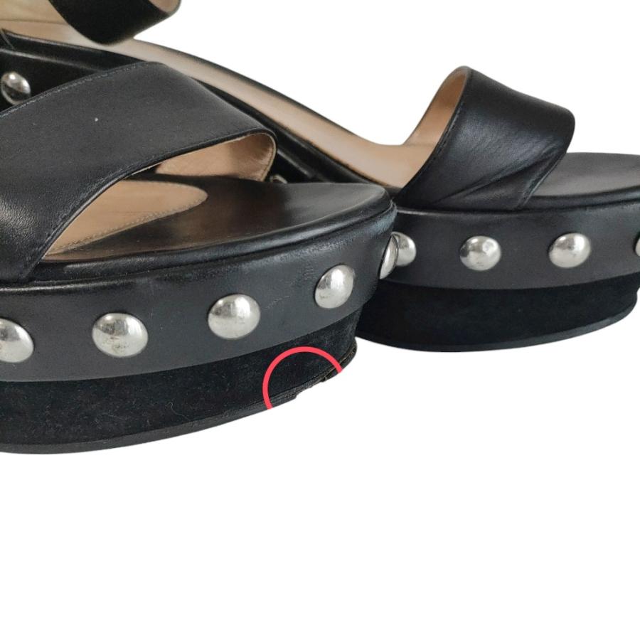 Gianvito Rossi（ジャンヴィト ロッシ） 美品 レザー スタッズ 