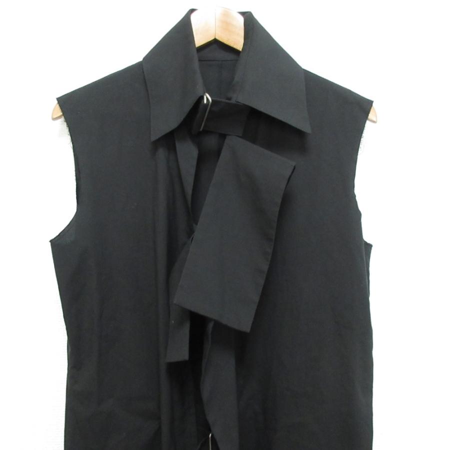Yohji Yamamoto（ヨウジヤマモト） 美品 ベルト ノースリーブ ブラウス