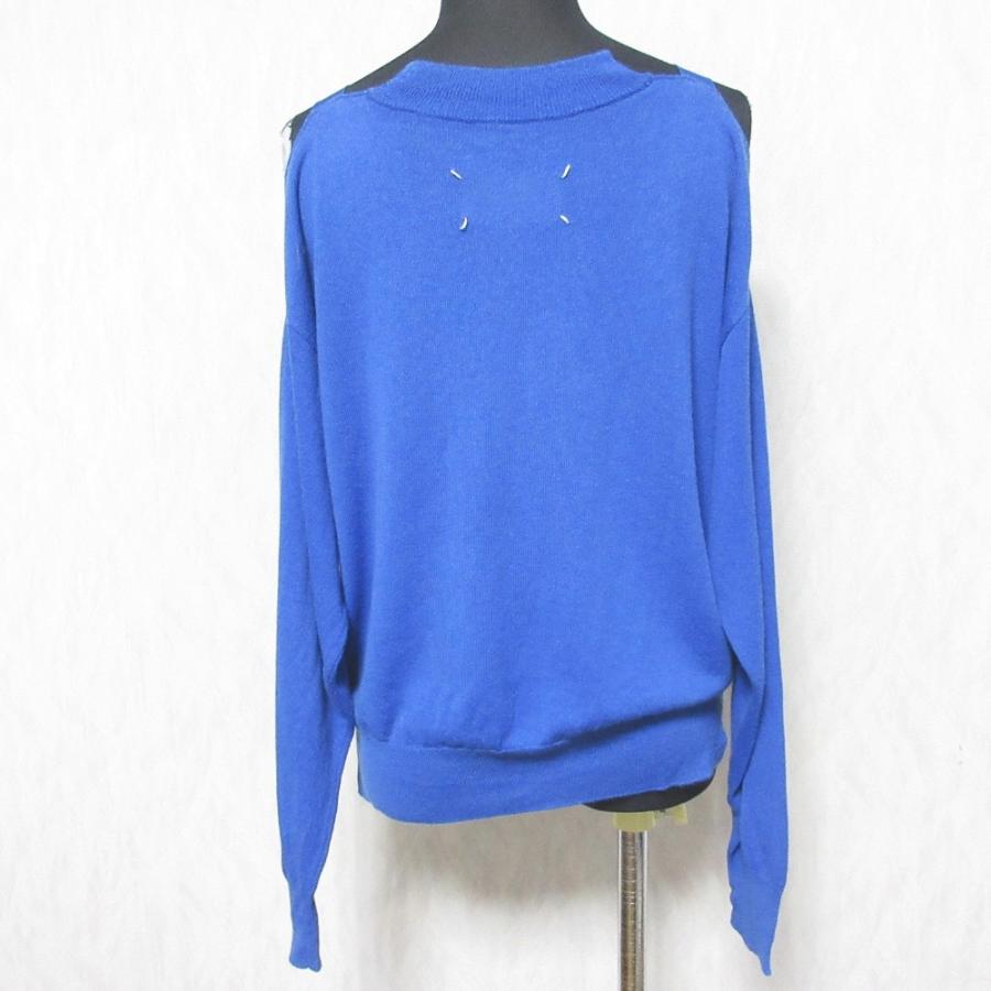 Maison Margiela ライトブルー Ｖネックニットセーター Maison Margiela ライトブルー Vネックニットセーター Maison