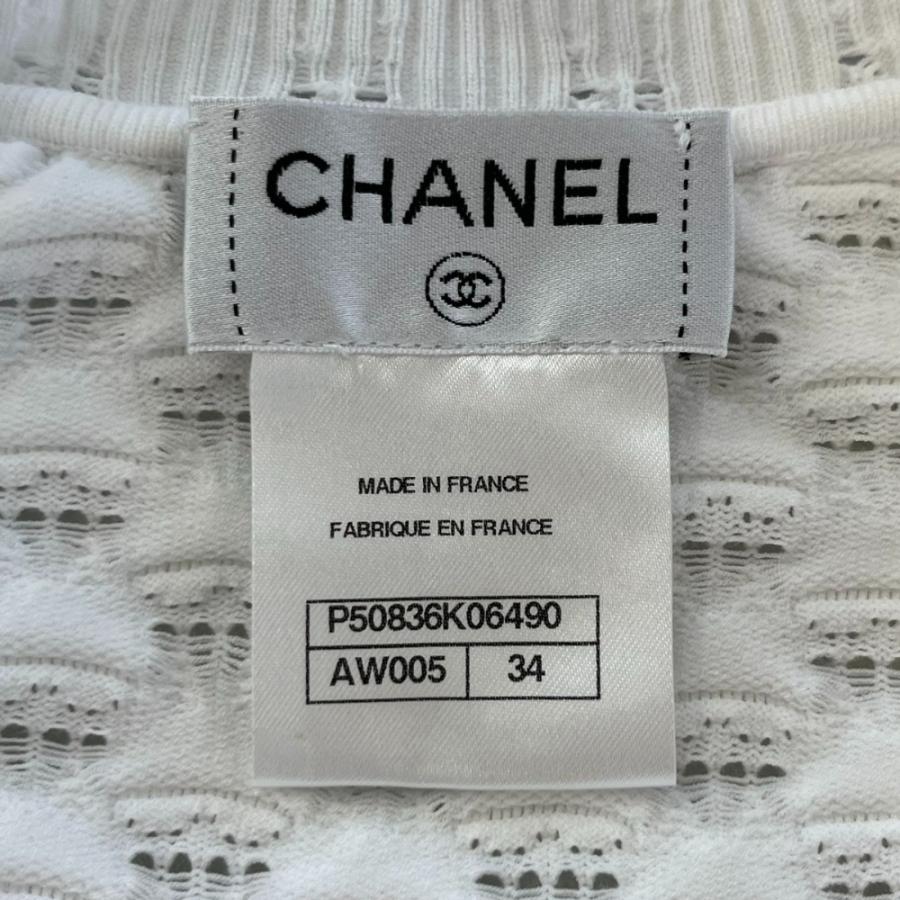CHANEL ワンピース　ココマーク　特価　クリーニング済　ガーメントカバー付 CHANEL（シャネル） 美品 クリーニング済み ココマークボタン 半袖