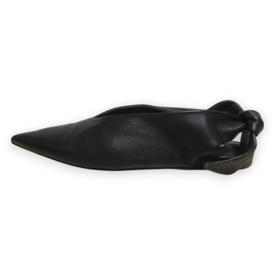 JIL SANDER（ジルサンダー） 良品 レザー バックリボン ポインテッド