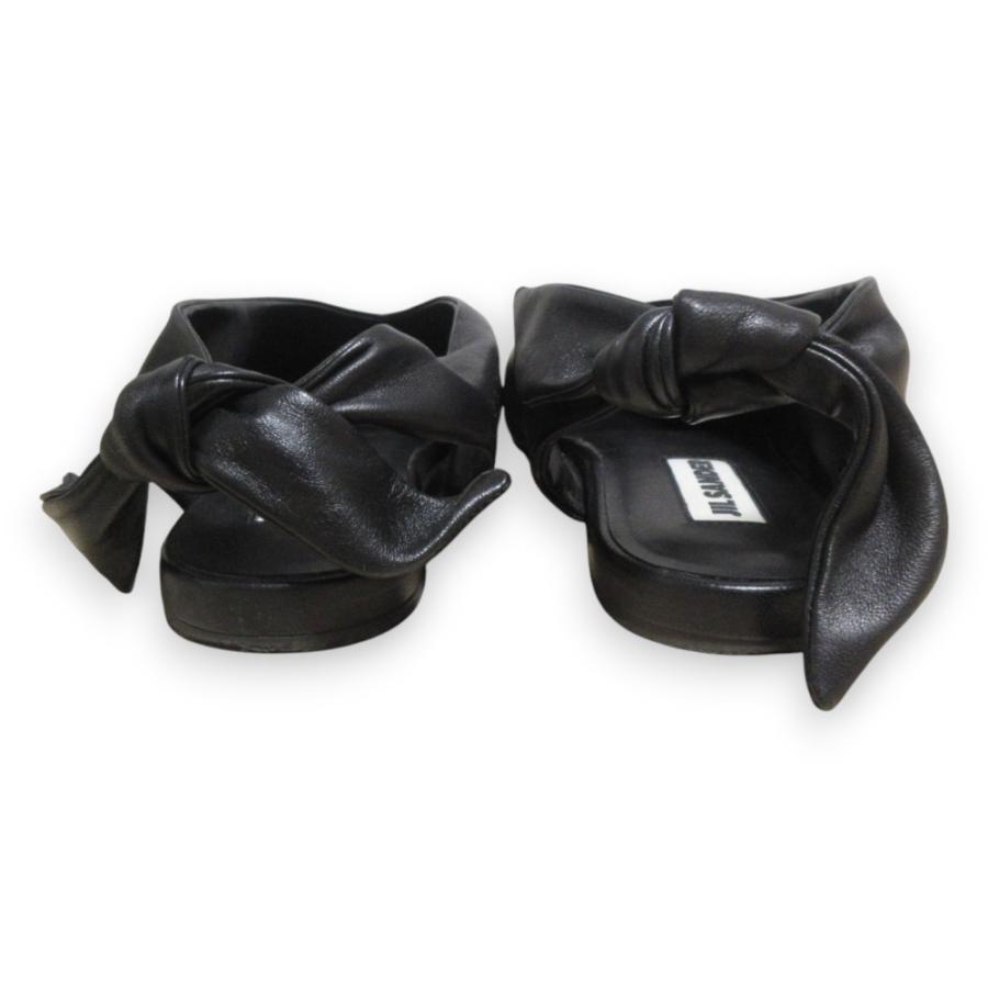 JIL SANDER（ジルサンダー） 良品 レザー バックリボン ポインテッド
