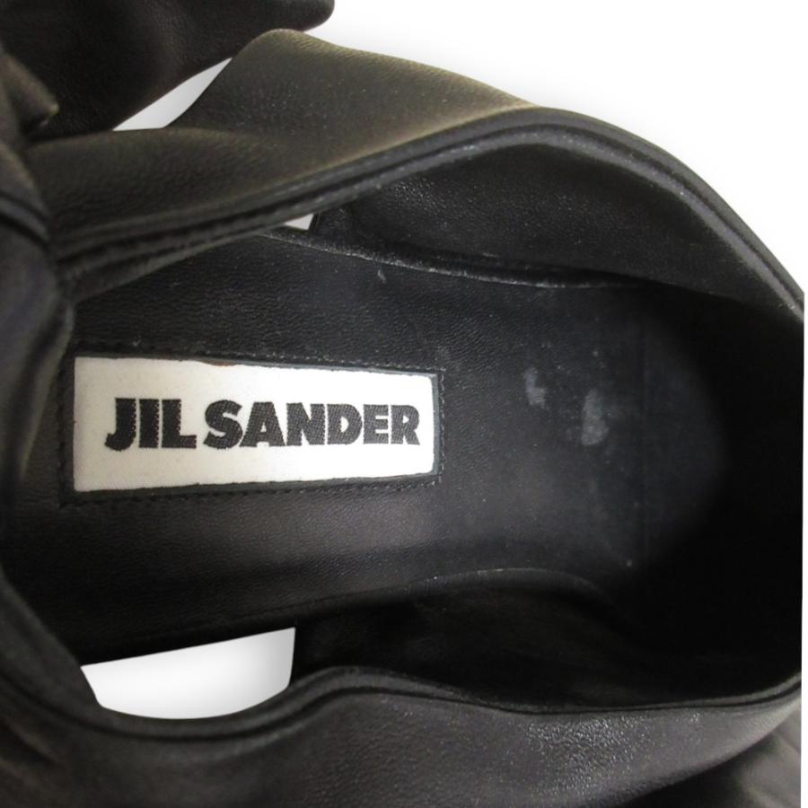 JIL SANDER（ジルサンダー） 良品 レザー バックリボン ポインテッド