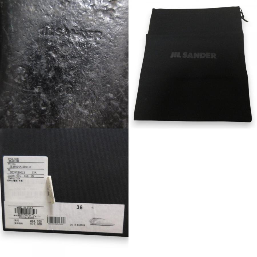 JIL SANDER（ジルサンダー） 良品 レザー バックリボン ポインテッド
