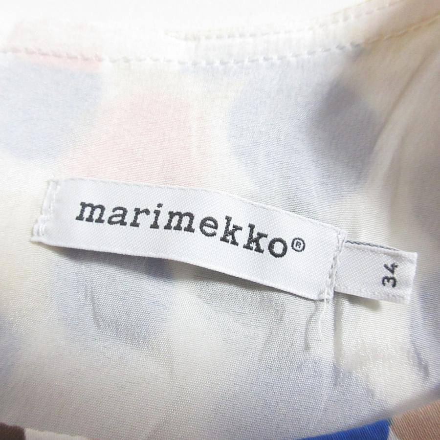 marimekko（マリメッコ） 美品 ドット柄 水玉プリント ストレッチ