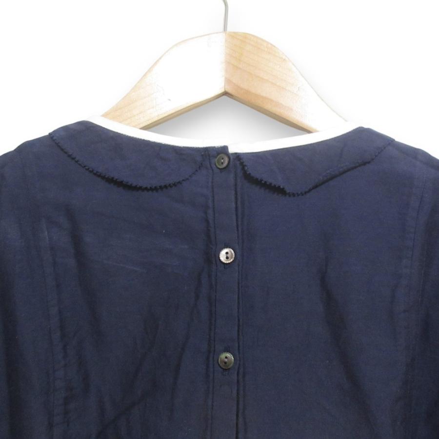 mina perhonen ミナペルホネン　シルク混　ピンタックブラウス　丸襟 mina perhonen ミナペルホネン mountain bird シルクブレンド