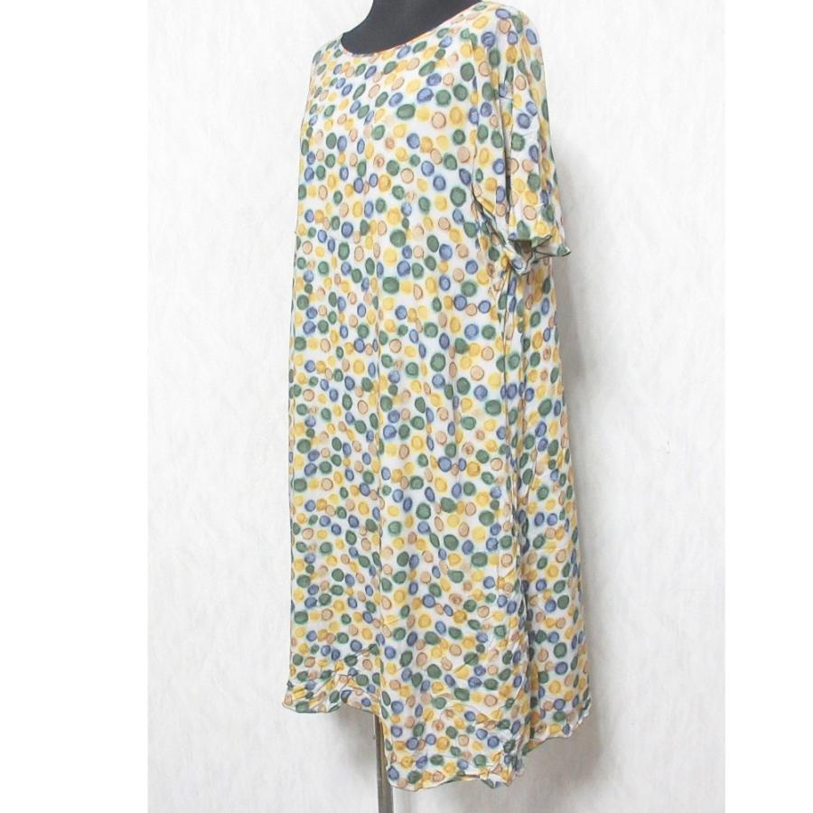 Sally Scott（サリースコット） 良品 ドット柄 半袖 ワンピース 57-45 