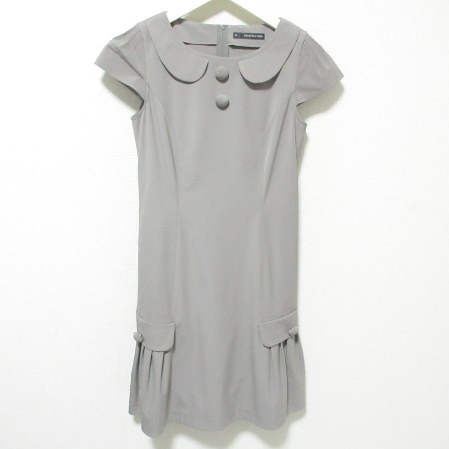 フォクシーニューヨーク レイニー Vネック膝丈ワンピース(新品未使用