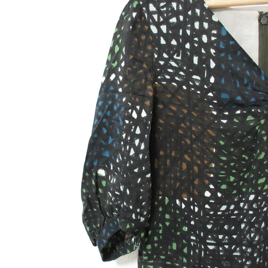 mina perhonen（ミナペルホネン） 良品 before シルク×リネン 五分袖 V