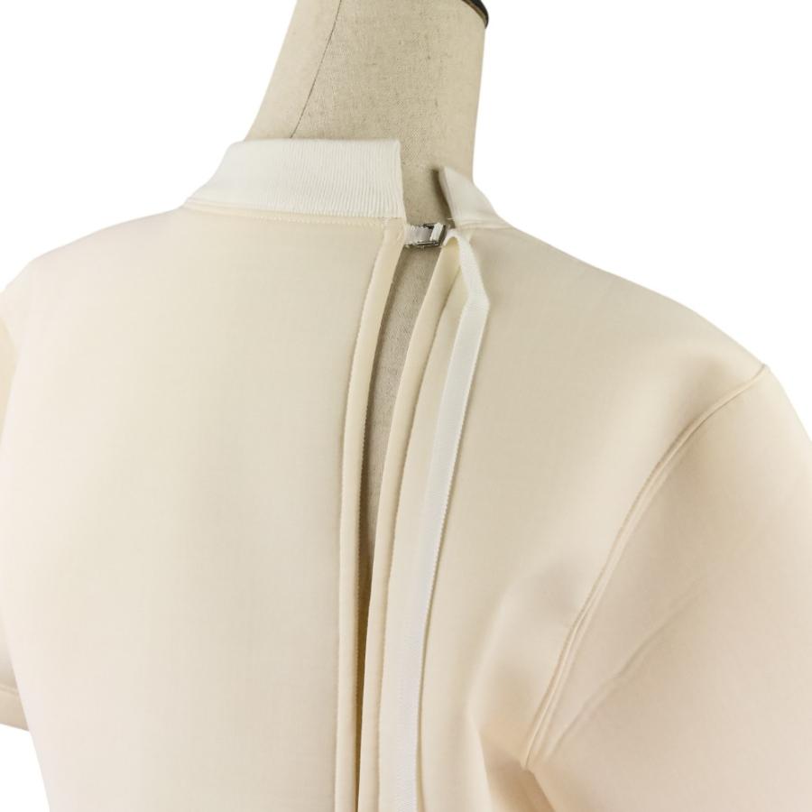 美品 24SS sacai サカイ Suiting Bonding Pullover ス―チングボンディング プルオーバー カットソー 24-07038 サイズ1 ホワイト レディース 古着 中古 USED sacai（サカイ） 美品 24SS sacai Suiting Bonding Pullover ス―チング