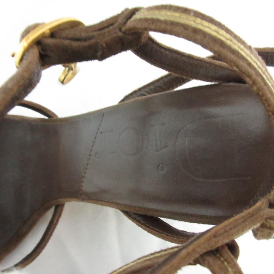 クリスチャンディオール　ウェッジサンダル ストラップ付き 良品 Christian Dior クリスチャンディオール Dロゴチャーム