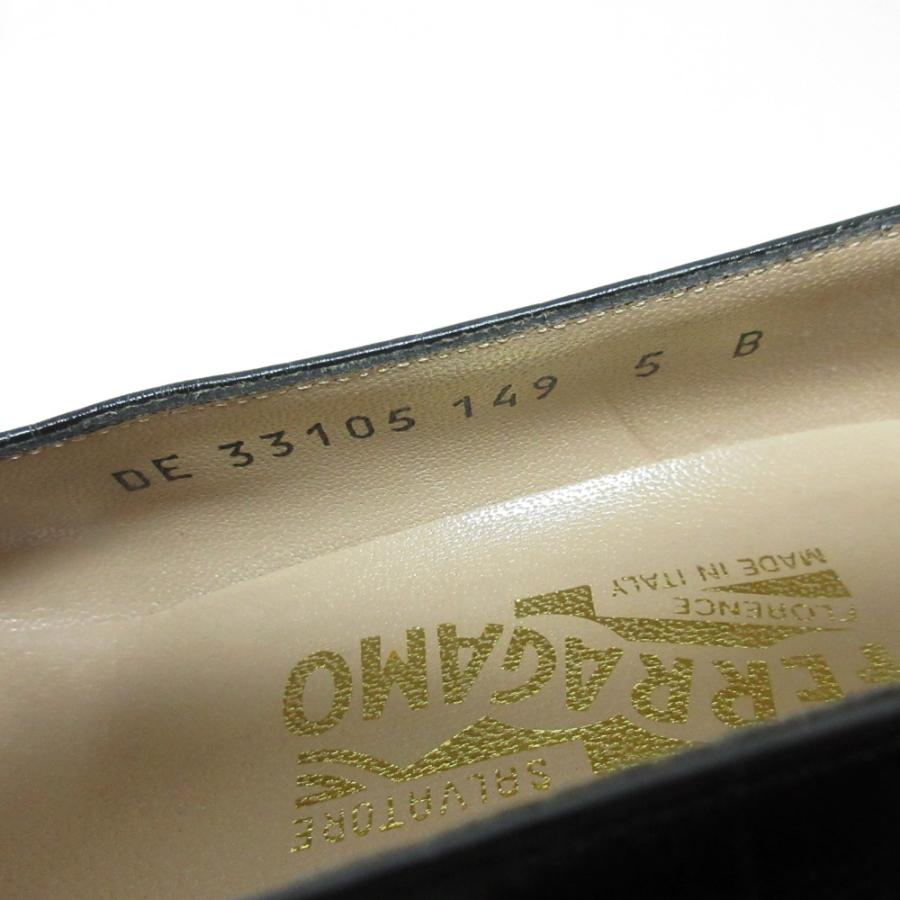 良品 Salvatore Ferragamo サルヴァトーレフェラガモ クロコ型押し