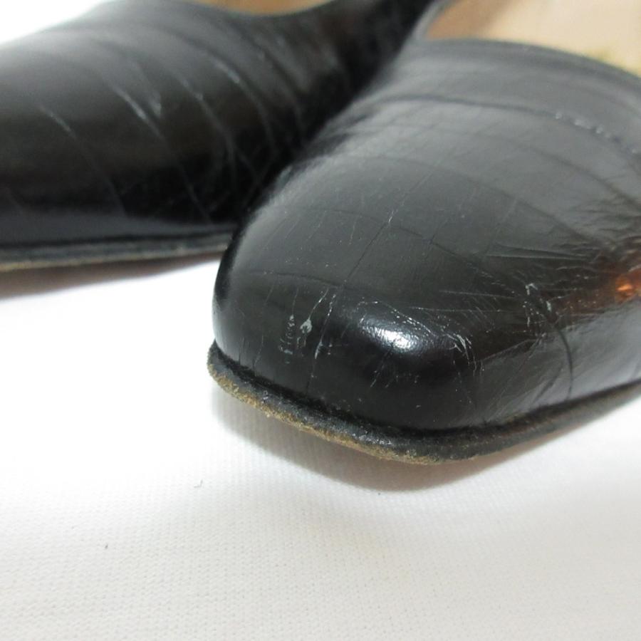 良品 Salvatore Ferragamo サルヴァトーレフェラガモ クロコ型押し